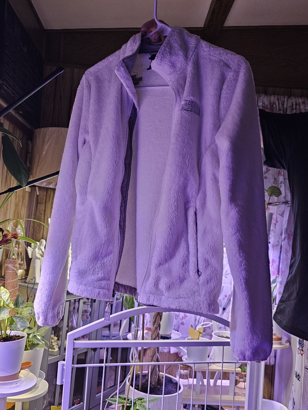 The North Face White Fleece Jacket Used Retail $90